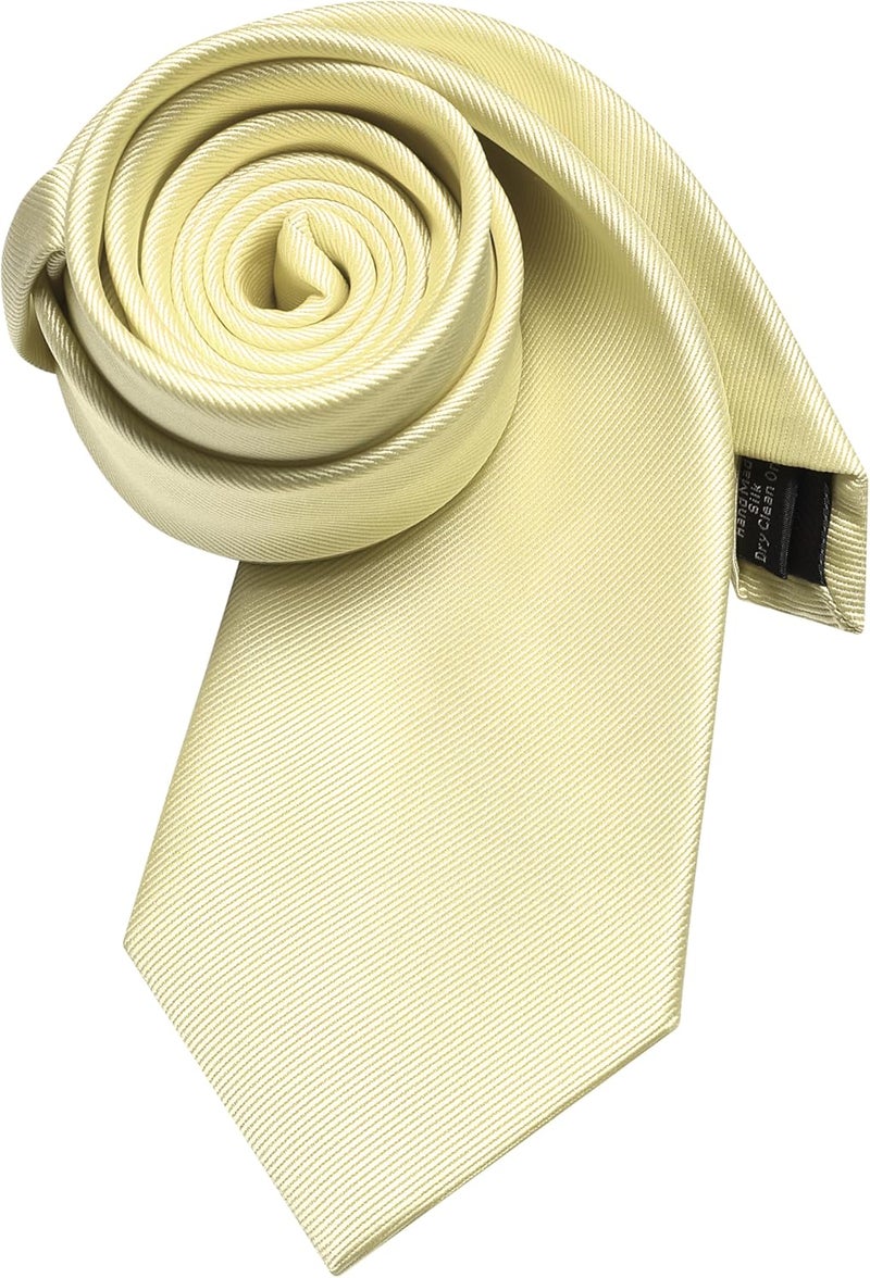 Branduce 63'' XL Tie Mens Extra Long Solid Woven Necktie for Men Big and Tall + Gift Box - Image 3